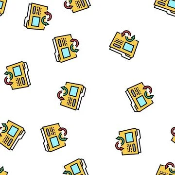 Files converter vector seamless pattern Illustrazione stock