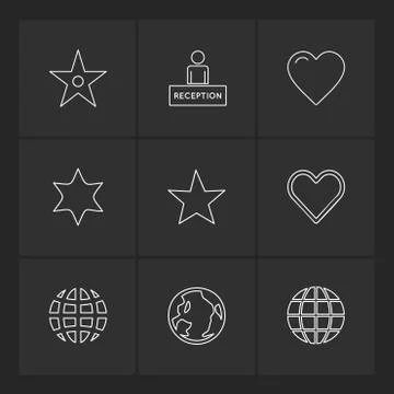 Files , document , clipboard ,write , eps icons set vector Illustrazione stock