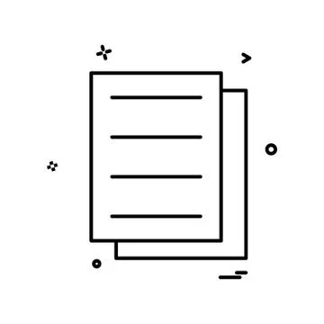 Files document icon vector design Ilustración de archivo