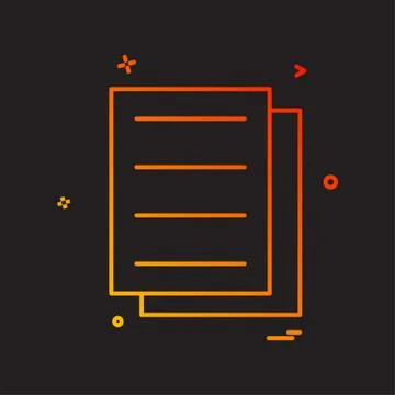 Files document icon vector design Ilustración de archivo