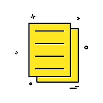 Files document icon vector design Ilustración de archivo