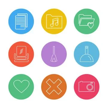 Files , file type , file , windows , os , documents,  hardware , eps icons se Illustrazione stock