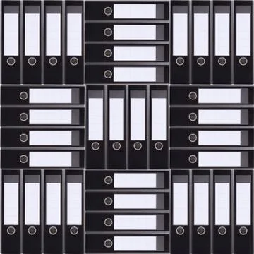 Files folder collage Stock Illustration