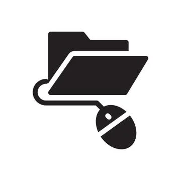 Files glyph flat icon Stock-Illustration