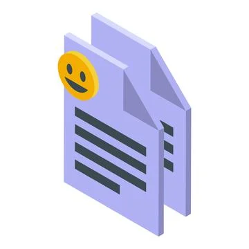 Files marketing icon isometric vector. Team work content Stock Illustration