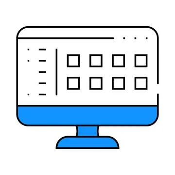 Files of operating system icon color illustration Illustrazione stock
