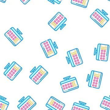 Files of operating system vector seamless pattern Stock Illustration