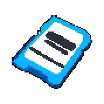 Files sd card pixel art vector illustration Stock Illustration