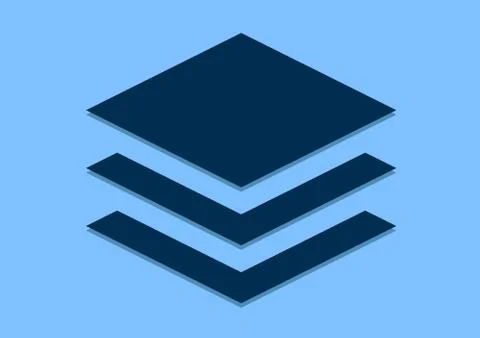 Files stack flat symbol イラスト素材