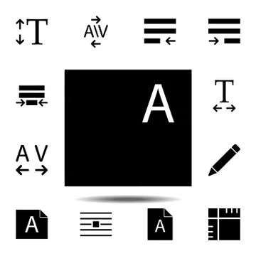 Files, text icon. Simple glyph, flat vector of Text editor set icons for UI a Stock Illustration