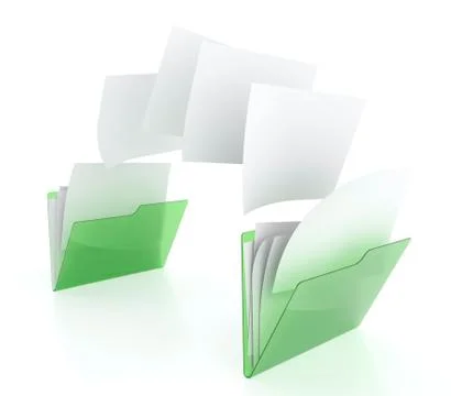 Files transfer Stock Illustration