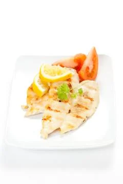 Filet grilled chicken Stock Photos