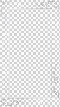 Filigree border is framing empty space in flat design on transparent layer, copy Stock Illustration