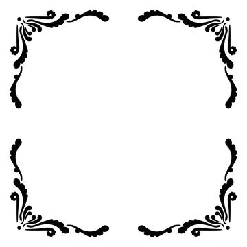Filigree Corners Vector Stock Illustration