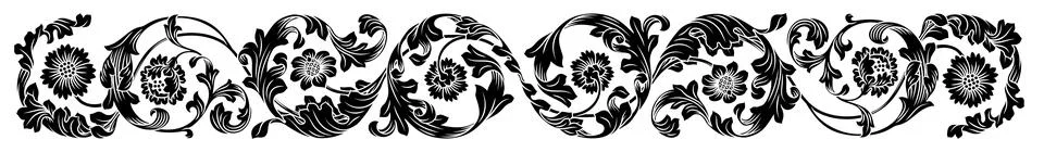 Filigree Crest Medieval Border Pattern Frame Art Stockillustratie