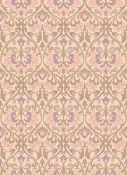Filigree floral pattern. Stock Illustration