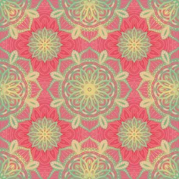 Filigree pink pattern. Stock Illustration