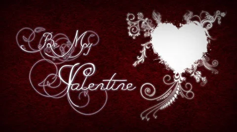 Filigree Valentine Stock Footage 33820489