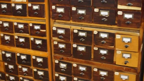 Filing cabinet closeup camera movement 스톡 동영상 172502623