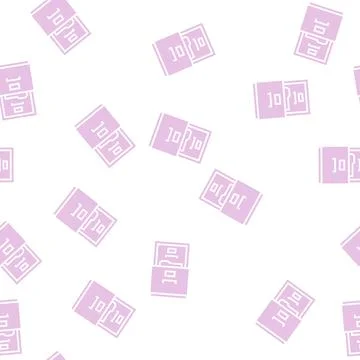 Filing cabinet glyph seamless pattern Stock Illustration