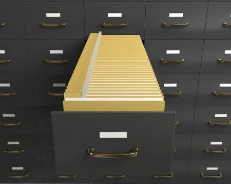 Filing cabinet Stock Illustration
