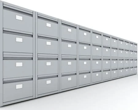 Filing Cabinet Stock Illustration
