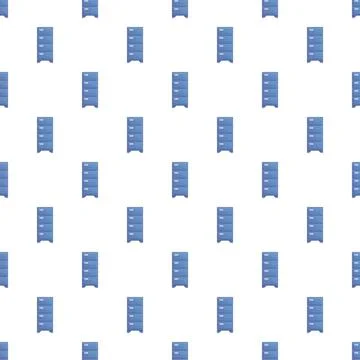 Filing cabinet pattern creating an organized archive background Stock Illustration