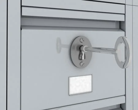 Filing Cabinet Security Stock Illustration