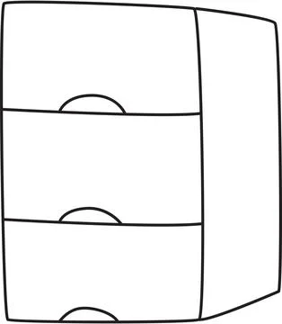 Filing Cabinet Storage Units Icon Stock Illustration