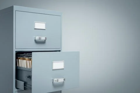 Filing cabinets and data storage Stock Photos