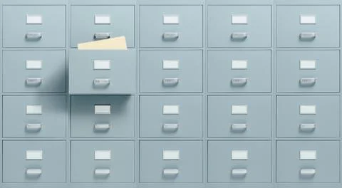 Filing cabinets Stock Photos