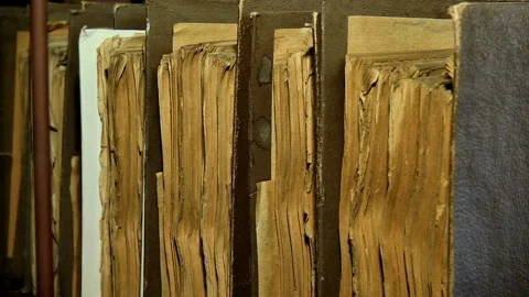 Filing of documents in the archives Department Stock-Footage 85668844
