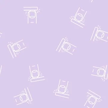 Filing nail line seamless pattern イラスト素材