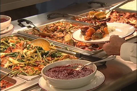Filipino Buffet Stock Footage 10894465