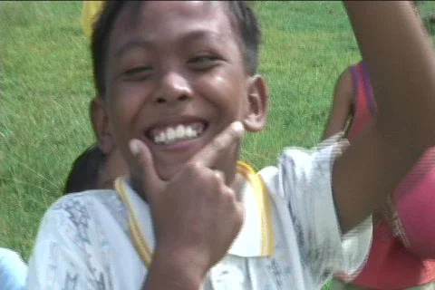 Filipino Kids Mugging For Camera | Stock Video | Pond5