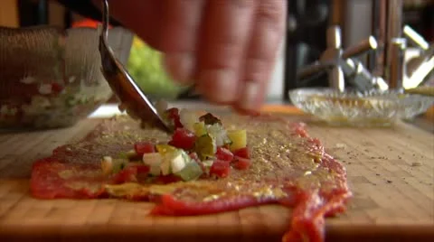 Fill beef roulade 10852 Stock Footage 18090192