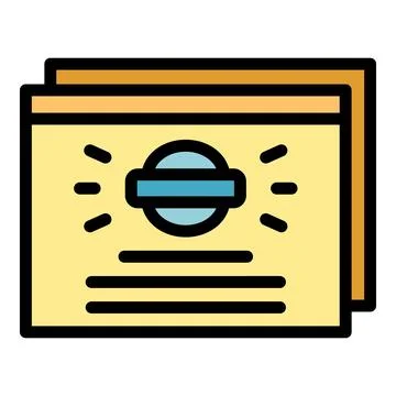 Fill form icon vector flat Stock Illustration