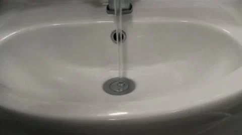 Fill up Sink With Water Stock Footage 22193513