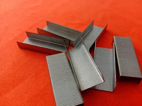 Fill the stapler on the table Stock Photos