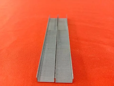 Fill the stapler on the table Stock Photos