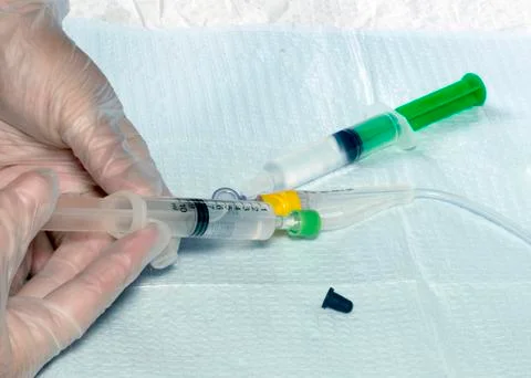 Fill syringe Stock Photos