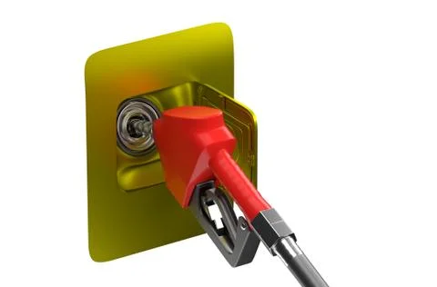 Fill the tank full. Stock Illustration