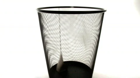 Fill trash can Stock Footage 474278