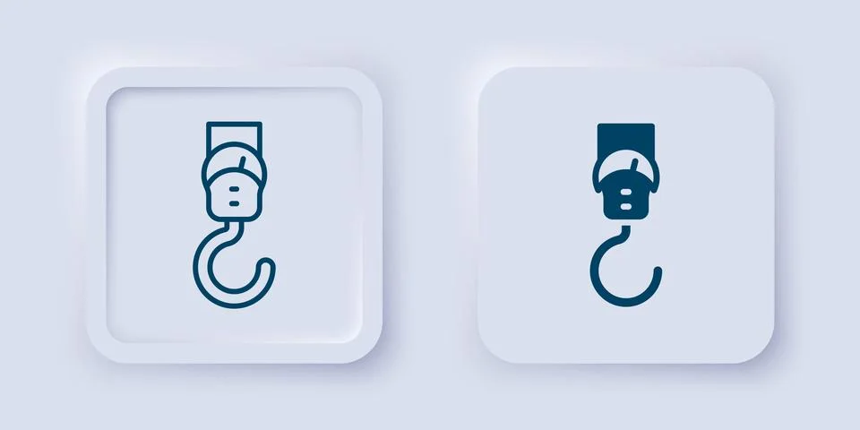 Filled and outline Spring scale icon isolated on grey background. Balance f.. 스톡 일러스트