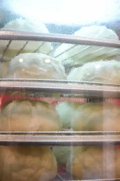 Filled bun or bread-like dumpling Stock Photos