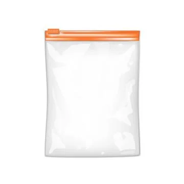 Filled Foil Pouch Bag Packaging With Zipper Stock Illustration