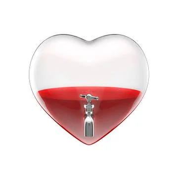 Filled heart Ilustração Stock