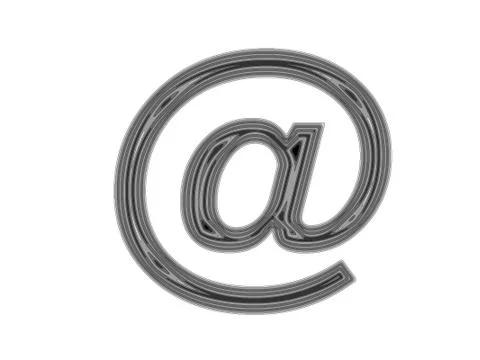 Filled mail symbol Stock Illustration