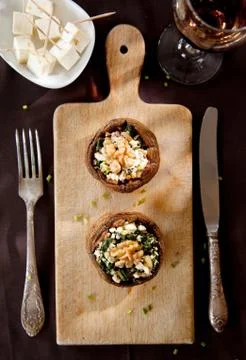 Filled mushroom Stock Photos