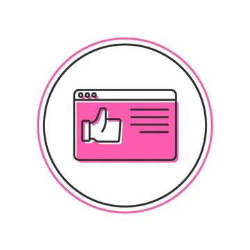 Filled outline Browser window icon isolated on white background. Vector 库存插图